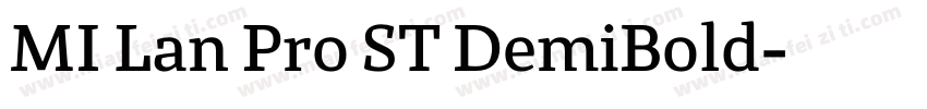 MI Lan Pro ST DemiBold字体转换